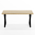 Industrial Oak Loft Table SP07 3D model small image 3