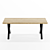 Industrial Oak Loft Table SP08 3D model small image 3