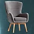 Modern Armchair Leta - PBR Design 3D model small image 4