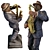 Elegant Saxophonist Figurine: Detailed 3D Model 3D model small image 2