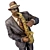 Elegant Saxophonist Figurine: Detailed 3D Model 3D model small image 3