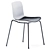 Elegant Langue Stack Dining Chair 3D model small image 5
