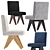 Sleek Modern Dining Chair 3D model small image 3