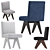 Sleek Modern Dining Chair 3D model small image 5