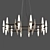 Elegant Prism Chandelier 3D model small image 1