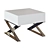 Modern Steel Bedside Table LE373 3D model small image 1