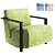 Comfy Contemporary Armchair 3D model small image 5