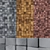 Metallic Square Wall Mosaic 3D model small image 1