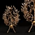 Italian Crystal & Bronze Willow Lamp 3D model small image 1
