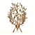 Italian Crystal & Bronze Willow Lamp 3D model small image 3