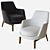 Leda Flexform Armchair: Timeless Elegance 3D model small image 2