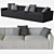 Luxurious Jesse Pasha Sofa: 3D Model 3D model small image 1