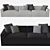 Luxurious Jesse Pasha Sofa: 3D Model 3D model small image 2