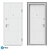 HI-TECH Modern Entrance Door - HT-110 3D model small image 1