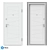 Hi-Tech Entrance Door - HT-125, Modern Style 3D model small image 1