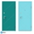Modern Style Entrance Door - HT-129 (PSS) 3D model small image 4
