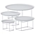 Sleek Set: Fat Coffee Tables 3D model small image 2