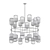 Elegant Capsule Chandelier 3D model small image 2