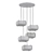 Modern Art Deco Chandelier 3D model small image 2