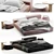 Luxurious ExtraSoft Bed Set 3D model small image 3