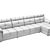Versatile Modular Boston Sofa 3D model small image 2