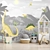 DinoLand Wallpaper Panel: Vibrant & Customizable 3D model small image 3