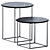 Modern Elegance: MT Coffee Tables Set 3D model small image 1