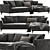 Elevate Your Comfort with Meridiani Louis Up Sofa 3D model small image 1