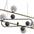 Sleek Modern Chandelier 3D model small image 2