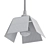 Artisanal Folded Pendant Light 3D model small image 2