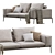 Modern Lifesteel Sofa: Elegant & Versatile 3D model small image 3