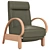 Luxurious Rivera Leather Recliner 3D model small image 1