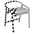 BRIONI Woak Stool - Sleek and Functional 3D model small image 5