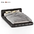 ModLeather Bed: Elegant & Contemporary 3D model small image 1