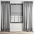 Elegant Polygonal Curtain Model 3D model small image 5