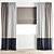 Elegant Polygonal Curtain Model 3D model small image 6