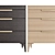 Modern Oak Chest of Drawers - Bridge 3D model small image 2