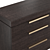 Modern Oak Chest of Drawers - Bridge 3D model small image 3