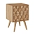 Khaleesi Bedside Table: Rustic Elegance for Modern Living 3D model small image 1