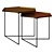 Title: Vertig Copper Side Table Set 3D model small image 1