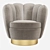 Elegant Eichholtz Mirage Swivel Chair 3D model small image 3