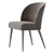 Elegant Wood and Upholstered Chair 3D model small image 3