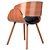 Corvus Mid-century Accent Chair: Modern Elegance for Your Space 3D model small image 4