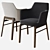 Modern Leda Chair: Sleek and Stylish 3D model small image 2