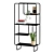 Vintage-Inspired Metal Bookcase 3D model small image 3