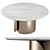 Olivya Stone Round Dining Table with Aural Design 3D model small image 3