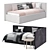WoodNotes Corner Bed: Modern and Functional 3D model small image 2