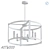 Astwood 6-Light Chandelier: Elegant and Versatile 3D model small image 2