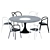 Elegant Manzu Dining Table 3D model small image 2