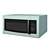 Sleek Microwave: Modern Kitchen Appliance 3D model small image 1